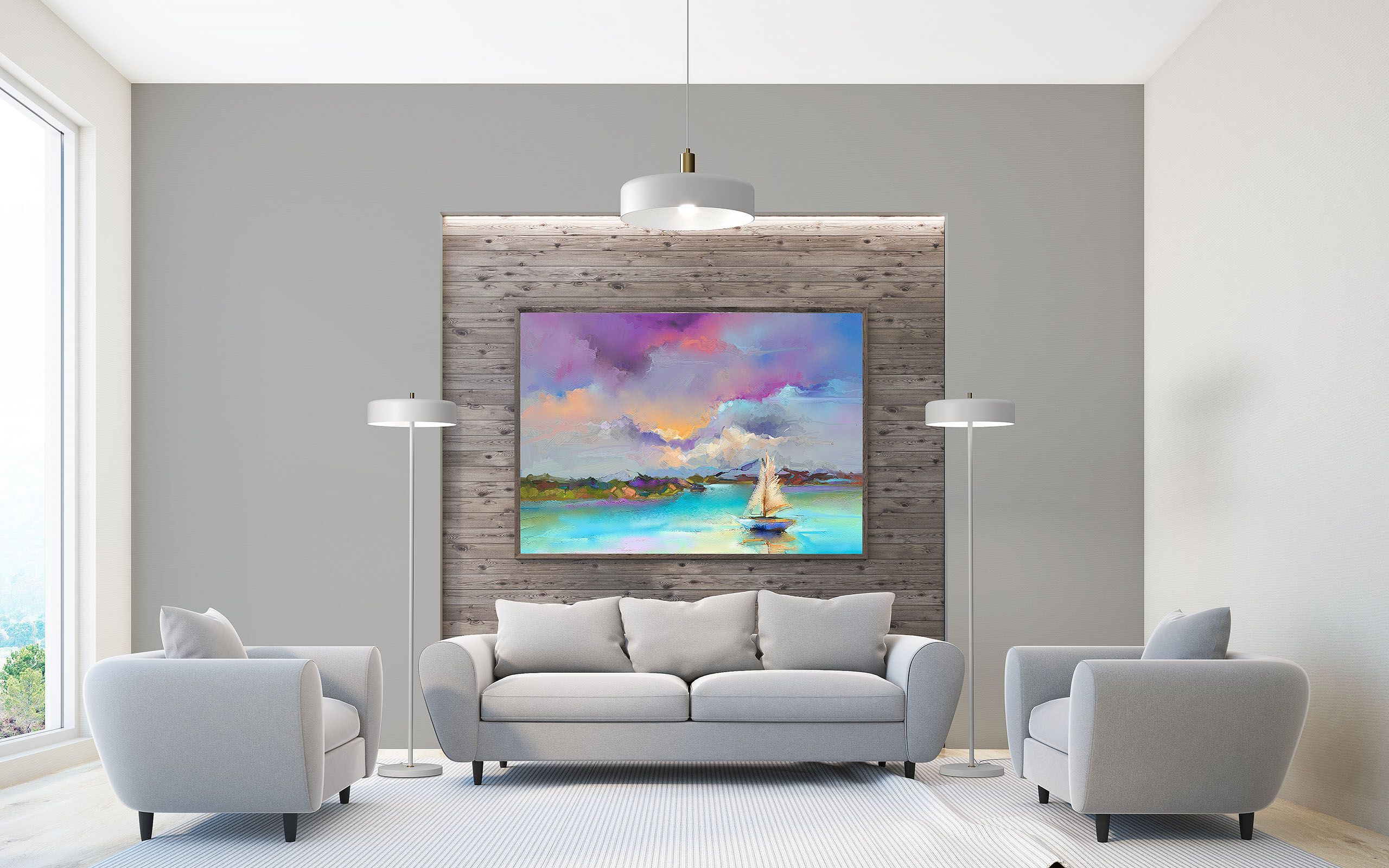 Металлический торшер Valaisin Grönlund Trendo ARCH-00043859 - Вид №9