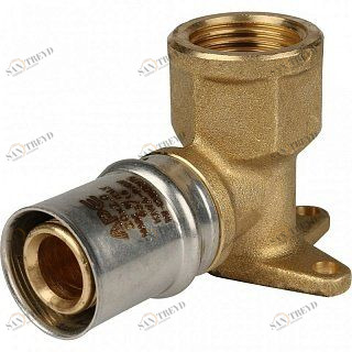Угол с креплением на стену пресс STOUT 20х1/2" короткий SFP0018001220