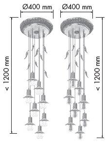FEDE Потолочный светильник из латуни  Fd1187/-89 Fd1187/-89--- - Вид №4