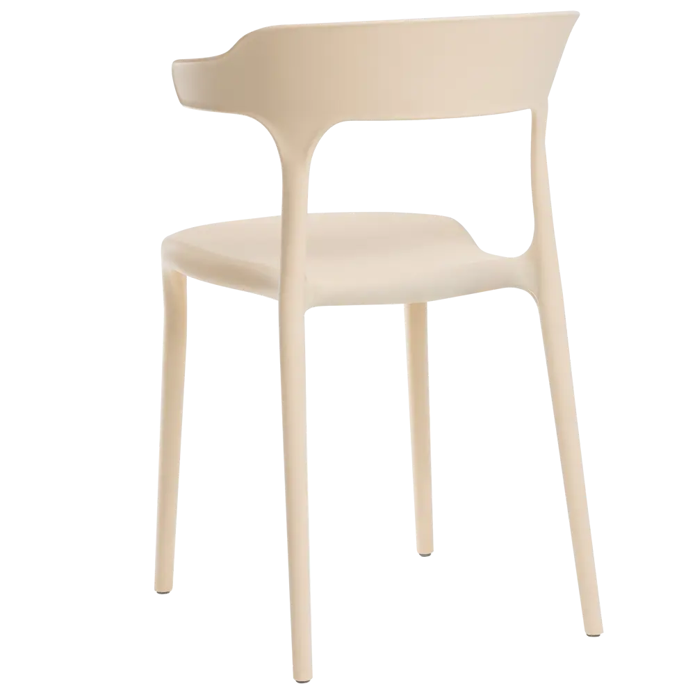 Стул Roero 48x74x46.5 см полипропилен цвет бежевый 89316082 STLM-2033765 Santreyd - Вид №1