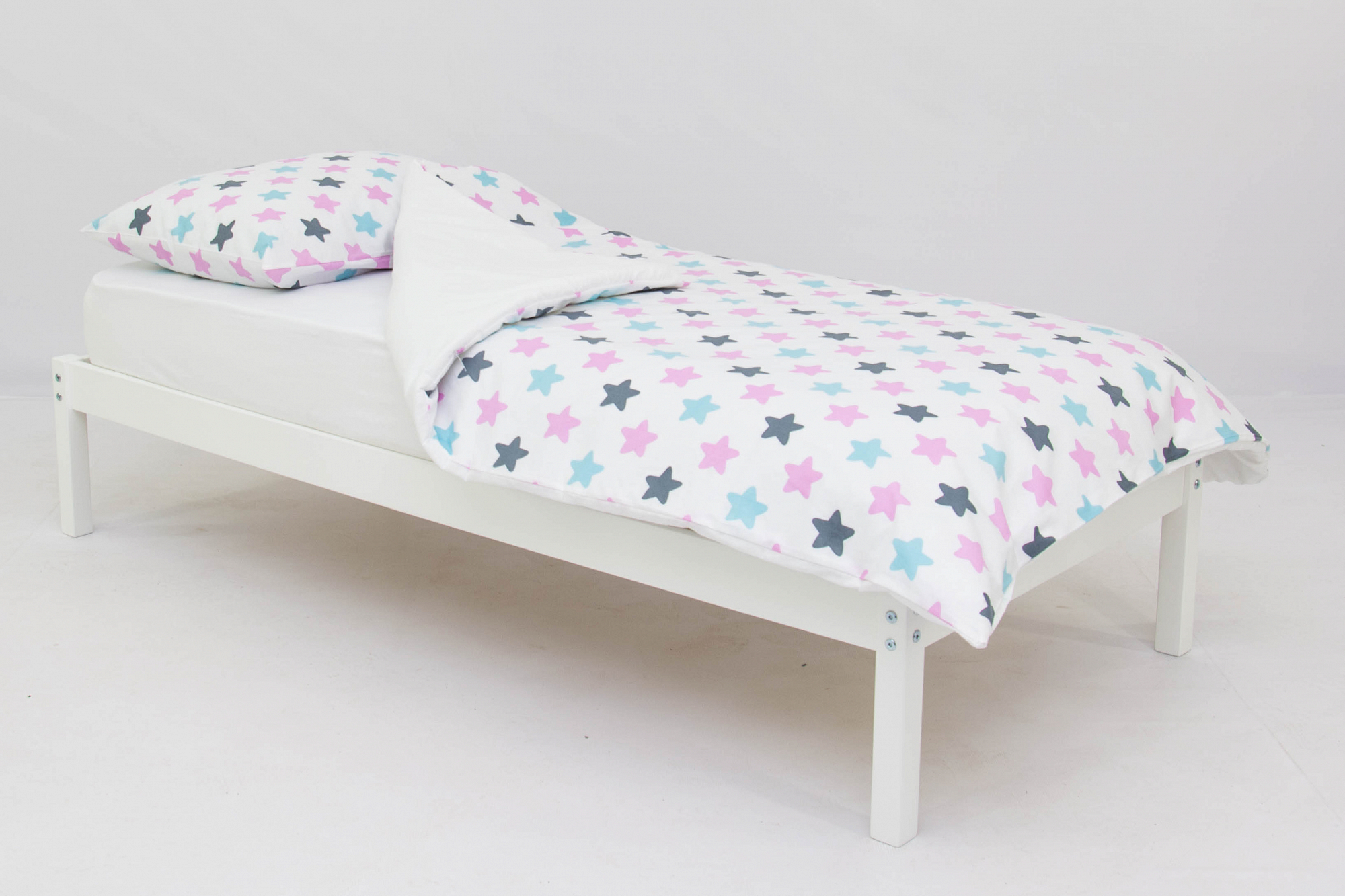 Детское постельное белье "Звезды" графит, лаванда, бирюза БЕЛЬМАРКО  327373 Розовый Santreyd  - Вид №1