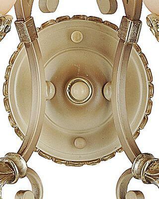 Бра со стеклянными плафонами на 2 лампы бежевое "Севил" 37286.02.30.02 LUMIEN HALL ФЛОРИСТИКА 00-3931609 Бежевый;золото;прозрачный  - Вид №1