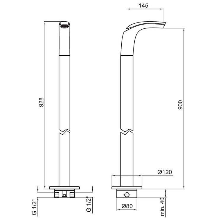 AI832301015 Смеситель для раковины Webert Aria - Вид №1