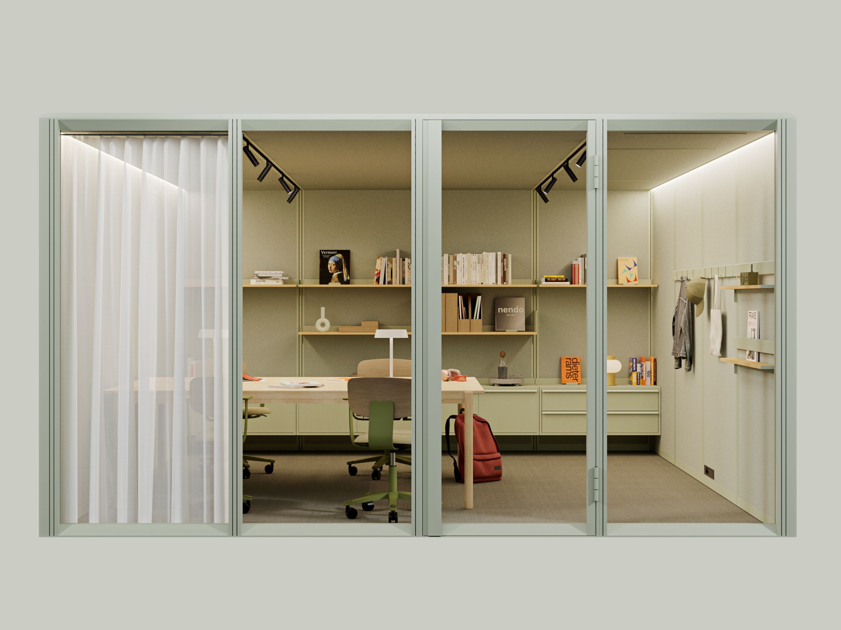 Многосторонняя акустическая офисная кабина со встроенным освещением Mute Modular ARCH-00071469