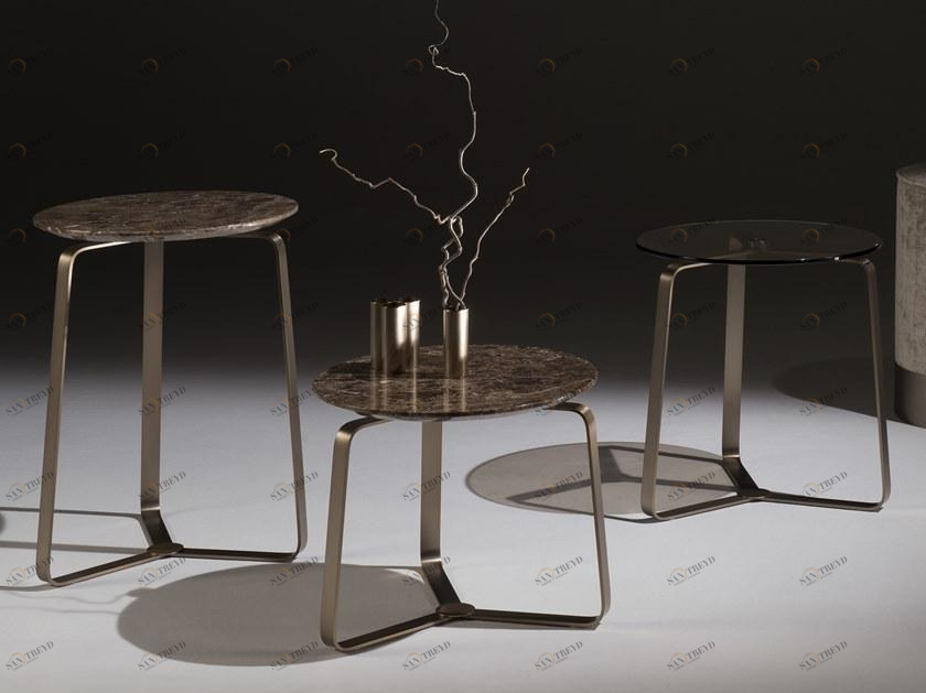 F.lli Orsenigo Круглый журнальный столик из мрамора sun-id-1478546