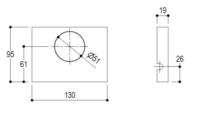 Настенный держатель зубной щетки и дозатор мыла Ritmonio Elementa ARCH-00044004 - Вид №4