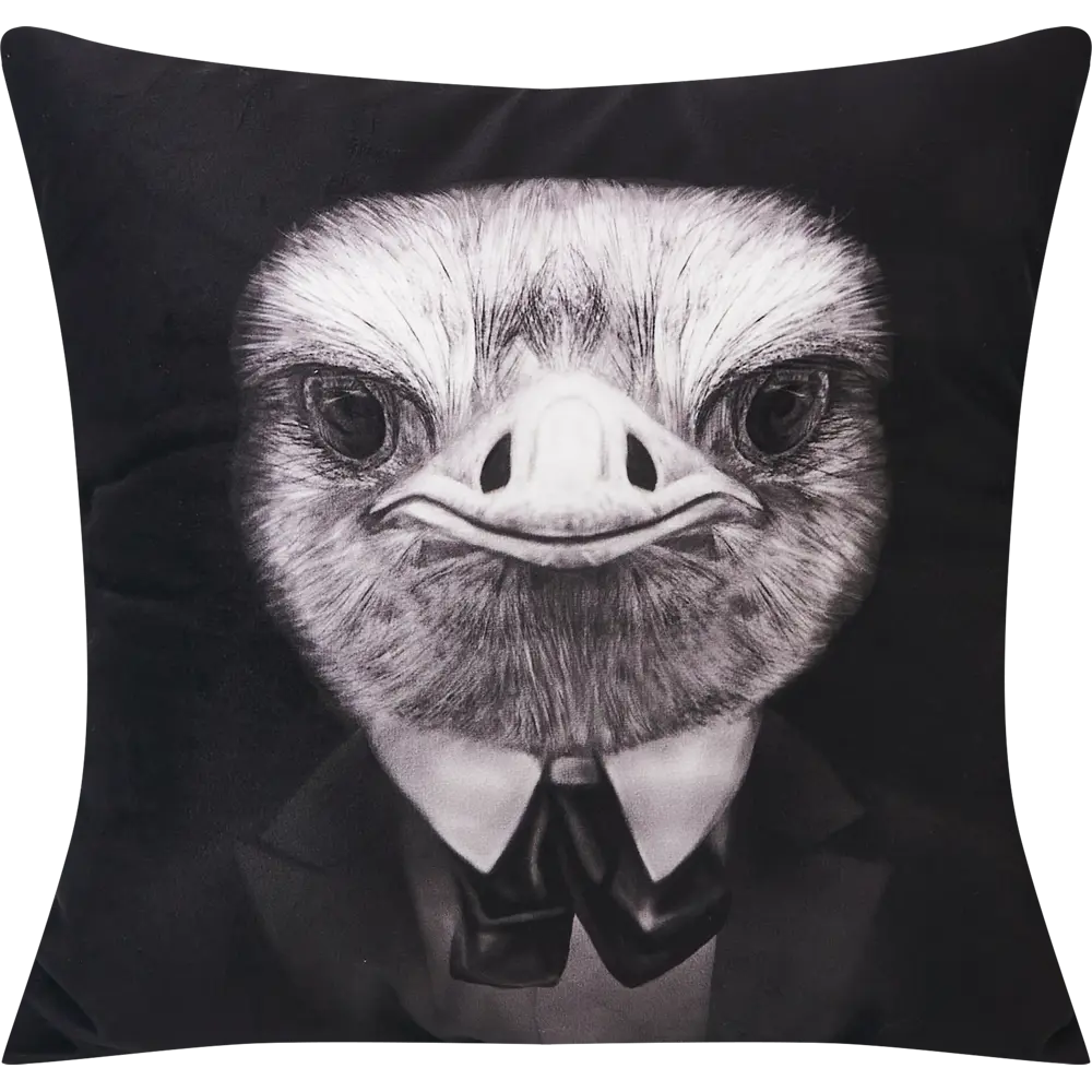 SEASONS Подушка «Страус» — черно-белый акцент для уюта 87000927 STLM-0072706