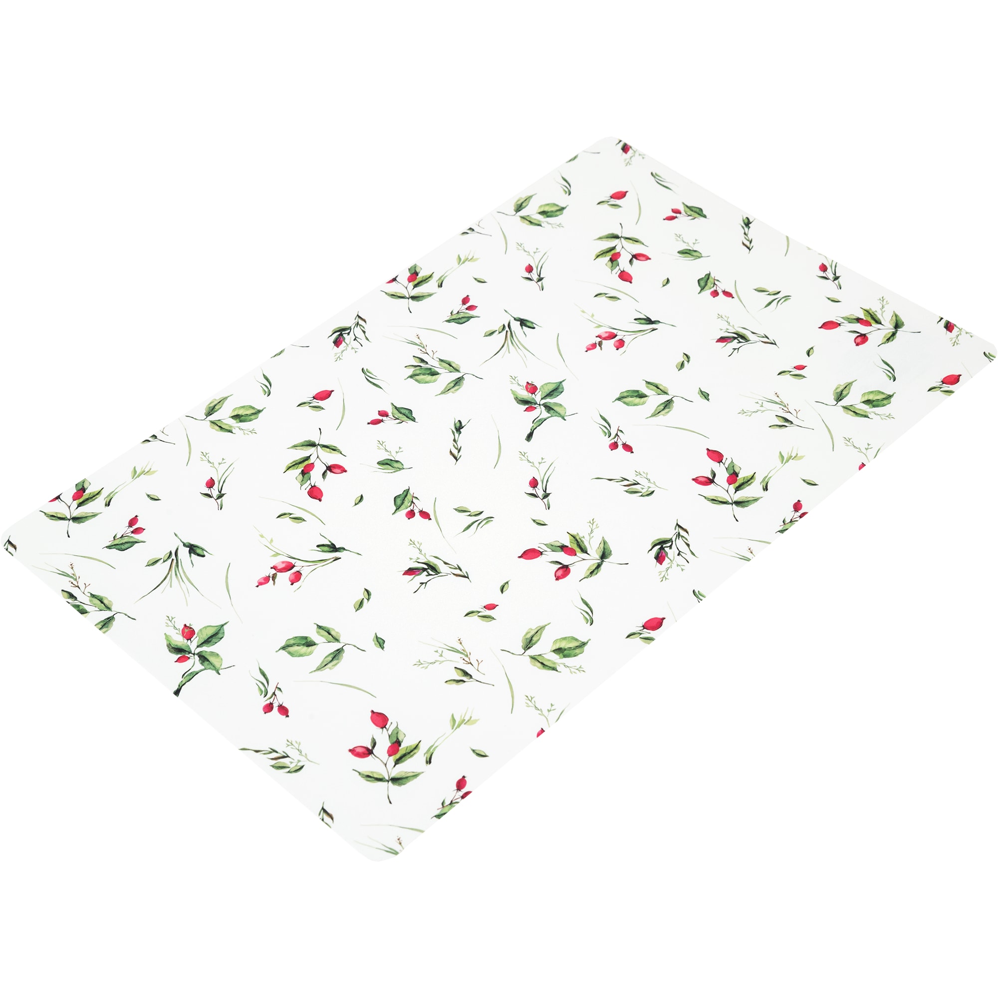 84841698 Салфетка сервировочная «Барбарис» 26x41 см белая/зеленая/красная Santreyd  - Вид №2