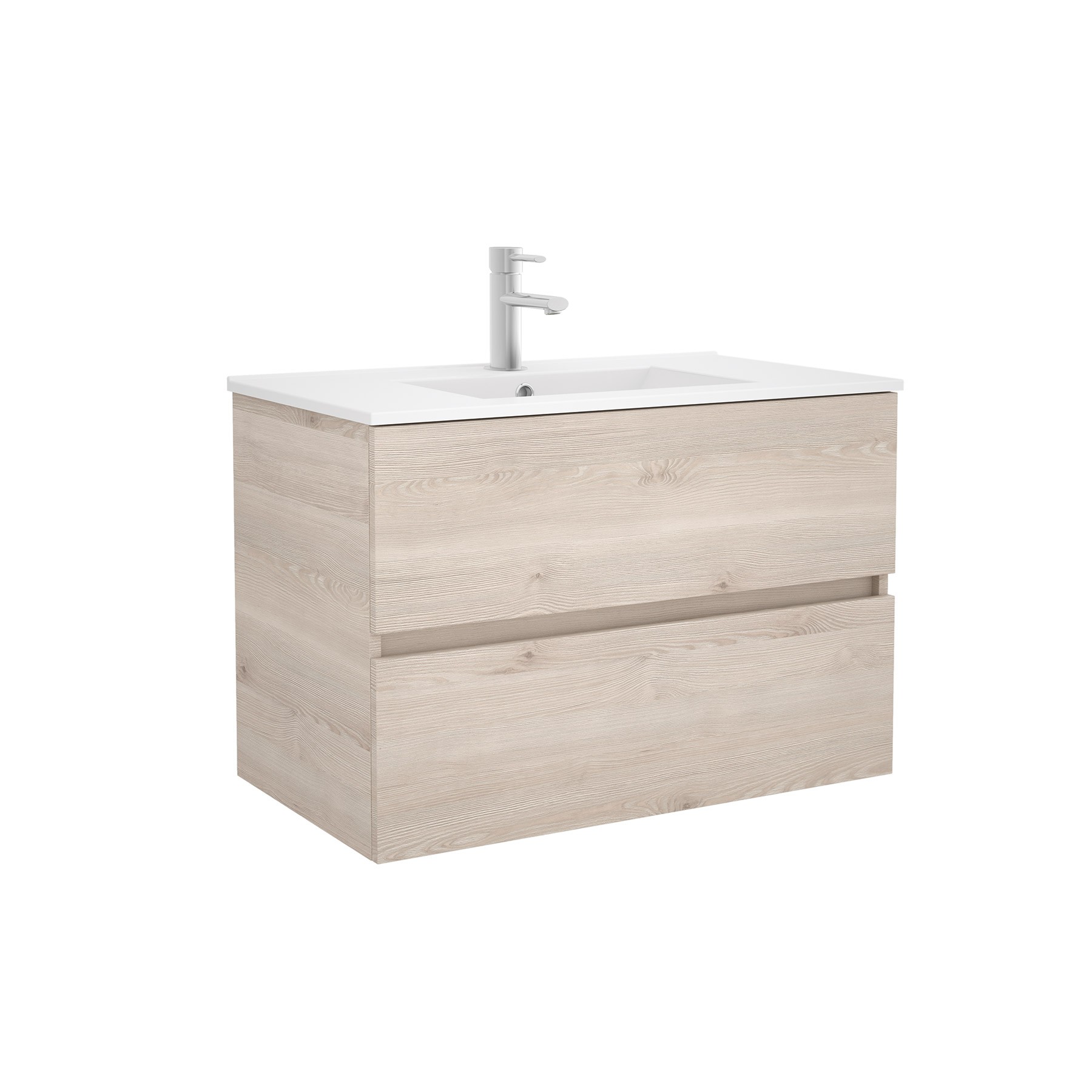 23327 SALGAR Мебель для умывальника FUSSION LINE 800 2 ящика NATURAL 797 x 540 x 450 мм Естественный - Вид №1