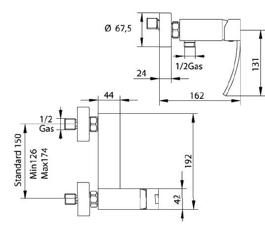 7783200PN0SF Смеситель Bandini Seta Santreyd - Вид №1