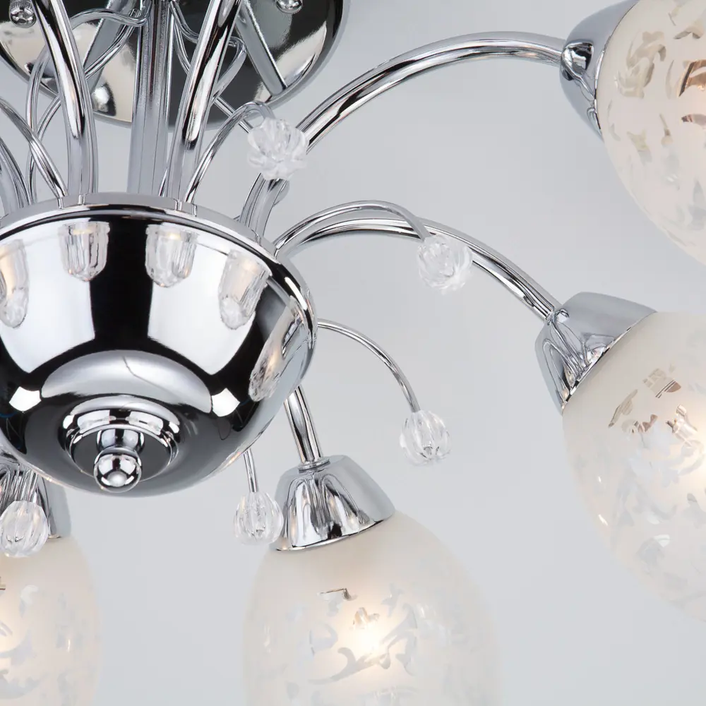 Люстра потолочная Eurosvet Валери 30026/8, 8 ламп, 38 м², цвет хром STLM-2080699 - Вид №3