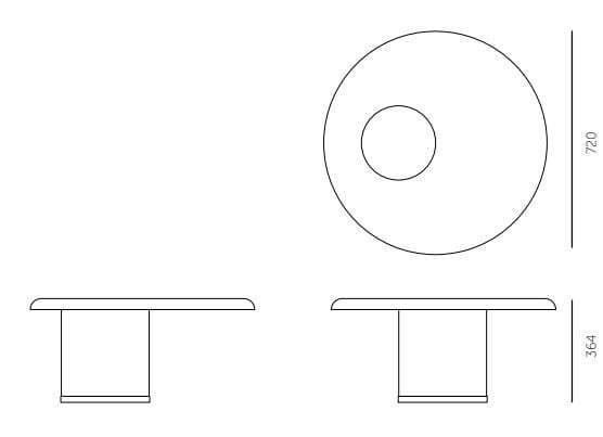 Круглый журнальный столик Cimento® VIGNOLE ARCH-00039196 - Вид №7