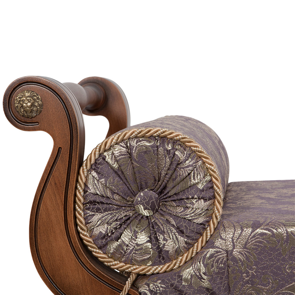 17106 Банкетка Флоренция Орех Флора Лилак BOGACHO 4627174557664 - Вид №3