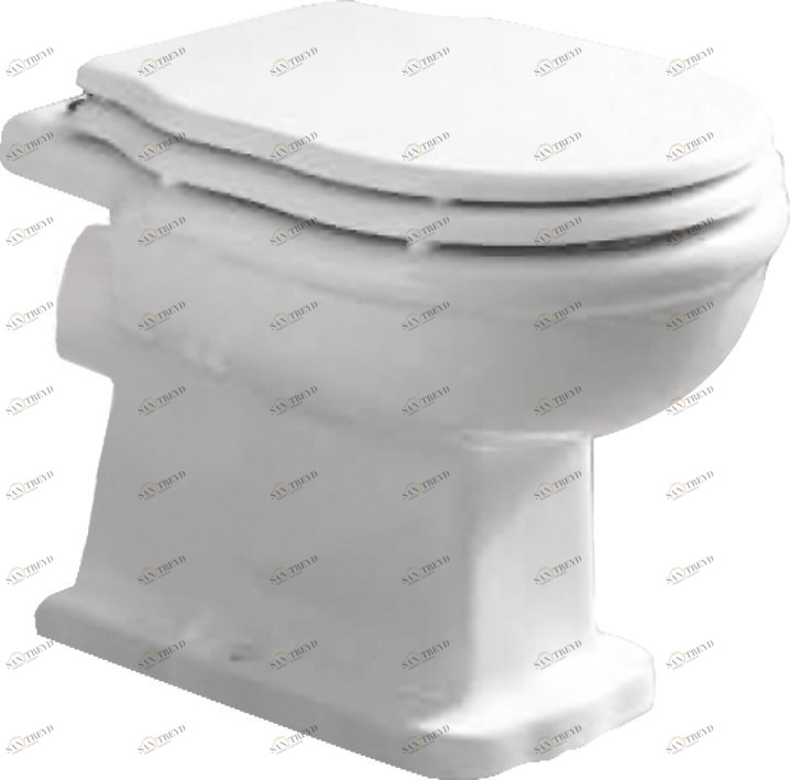 Унитаз приставной BelBagno BOHEME горизонтальный выпуск Приставной унитаз напольный Белый BELBAGNO Boheme Китай