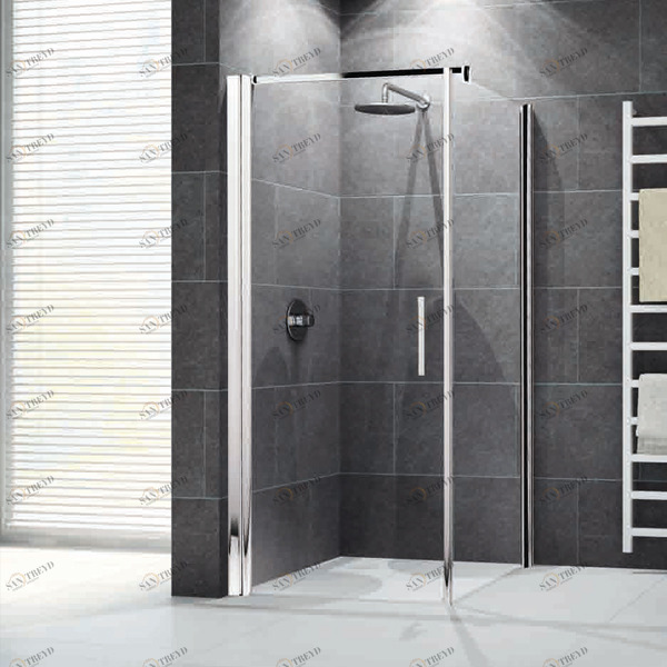 Душевой уголок 83x83 GIADA G+F Novellini GIADA с белым профилем GIADN2G78LS1AGIADNF78LD1A