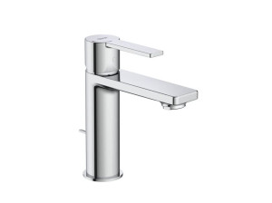 Смеситель для раковины из латуни с автоматическим сливом