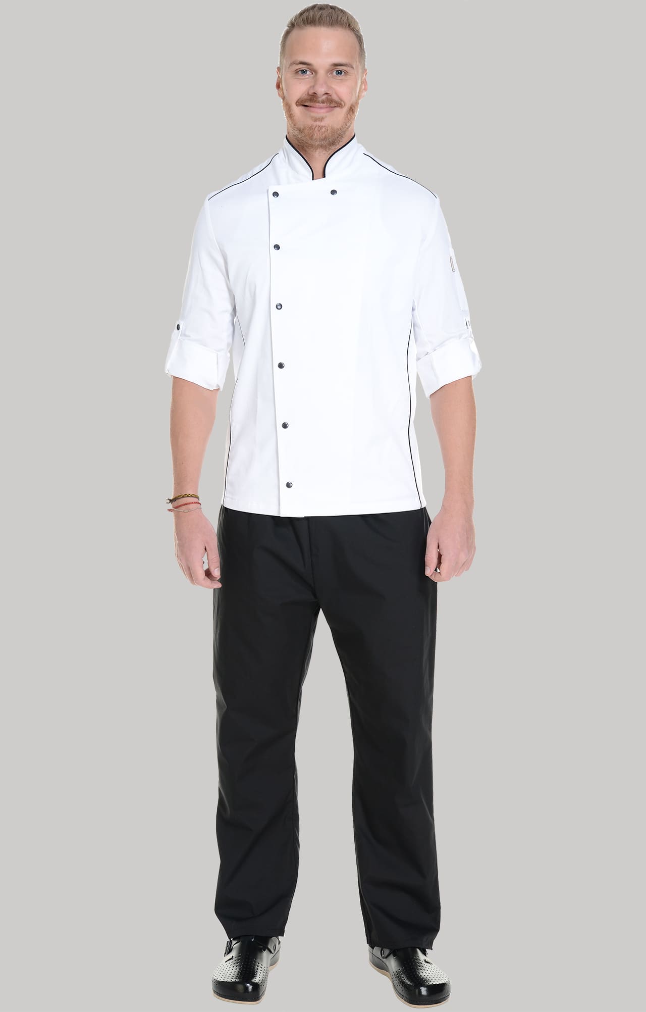 62618 Китель поварской white RICON  Одежда для поваров  размер 56 (XXXL)  - Вид №13