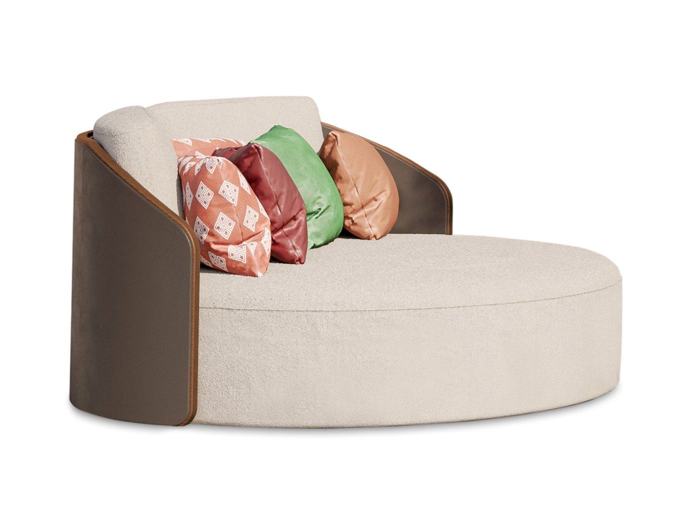 2-местный круглый тканевый садовый диван Formitalia Winston ARCH-00132544