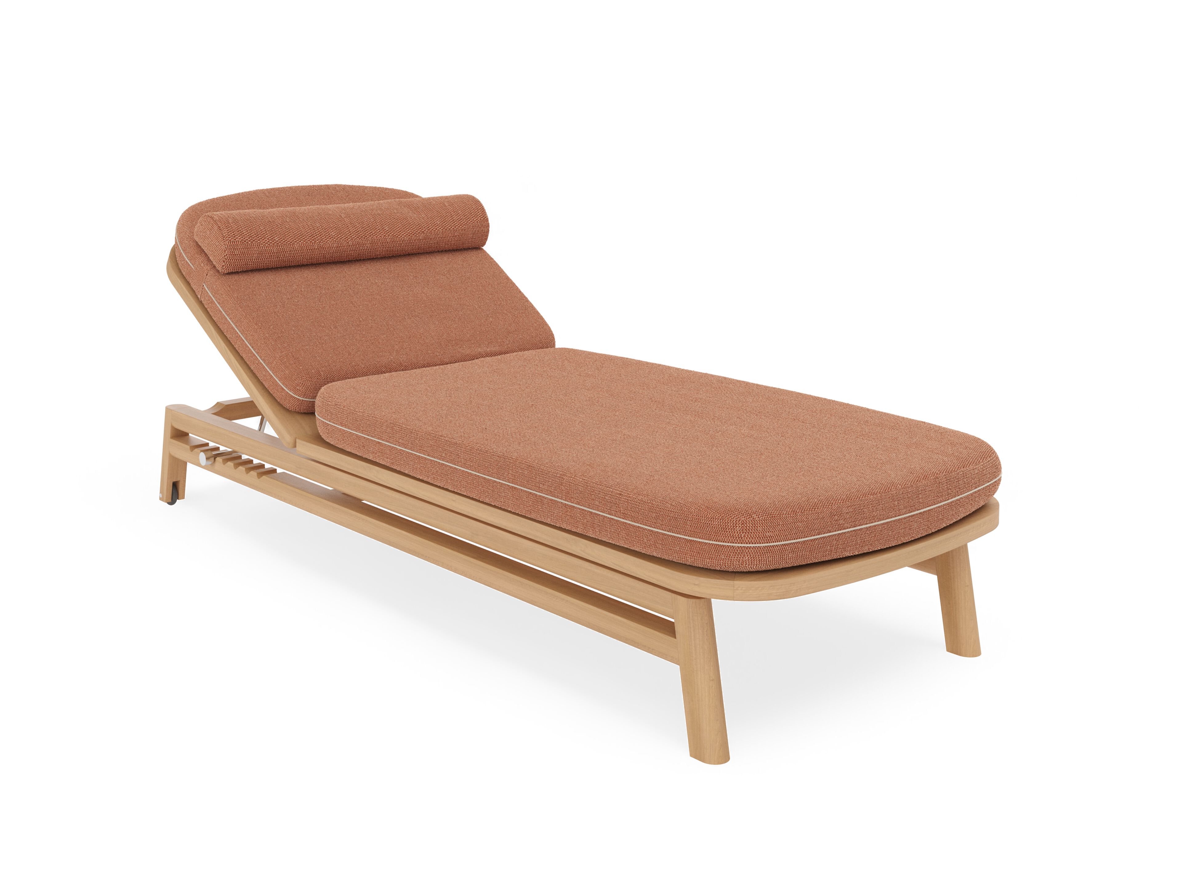 Садовая кровать из тикового дерева с подушками Sunbrella FJAKA Oaza ARCH-00028221