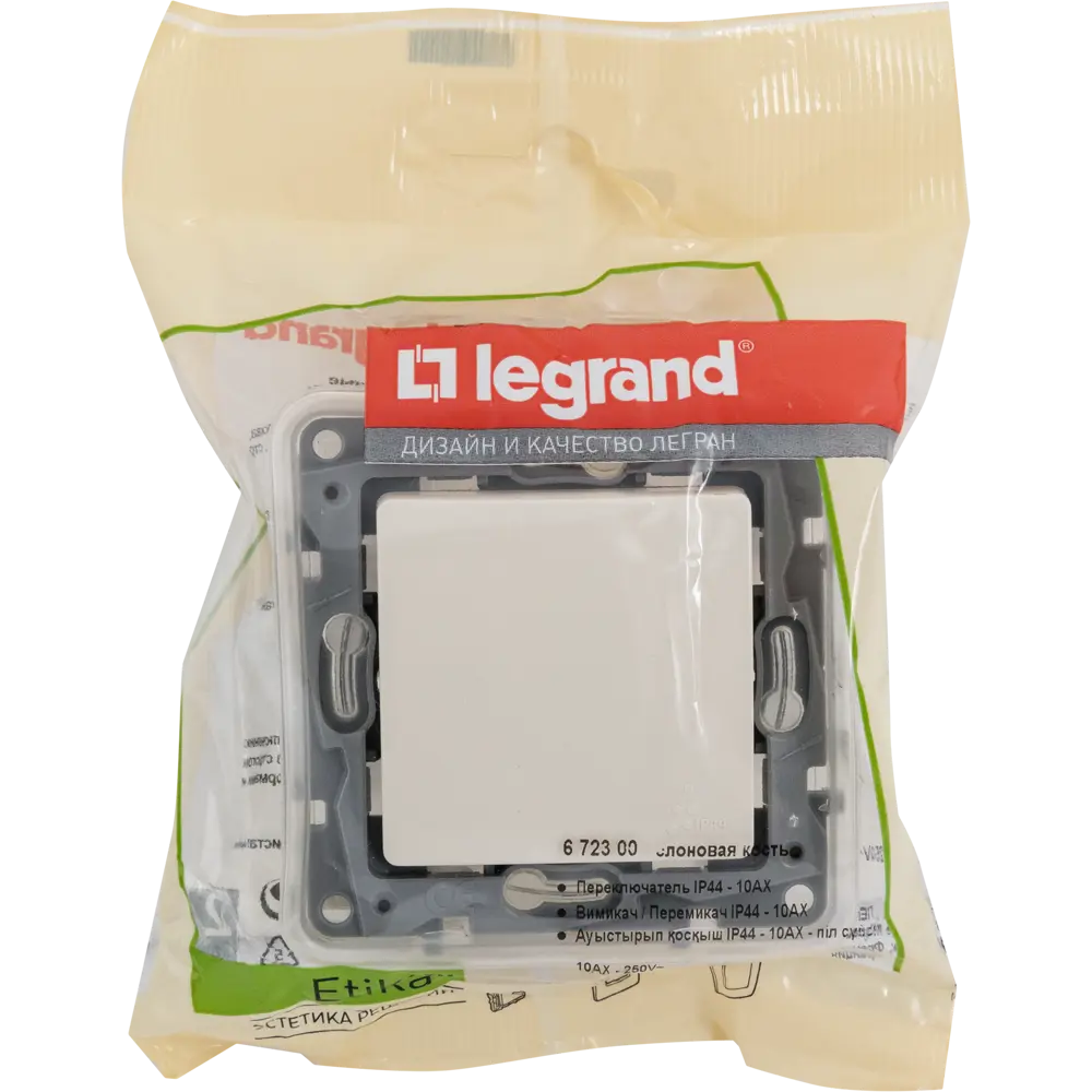 Legrand Etika — влагозащищенный выключатель с 1 клавишей, слоновая кость 82496465 STLM-0028686 - Вид №5