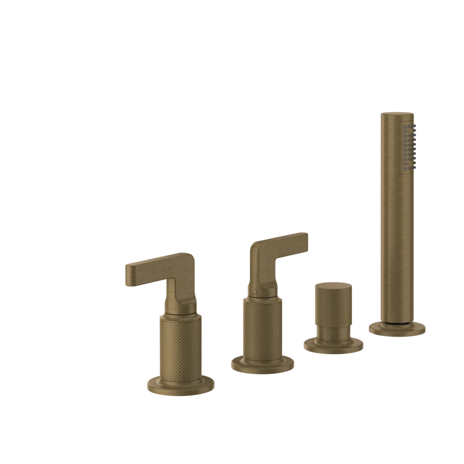Смеситель для ванны 58043 713 Gessi Inciso СТАРИННАЯ ЛАТУНЬ 58043713