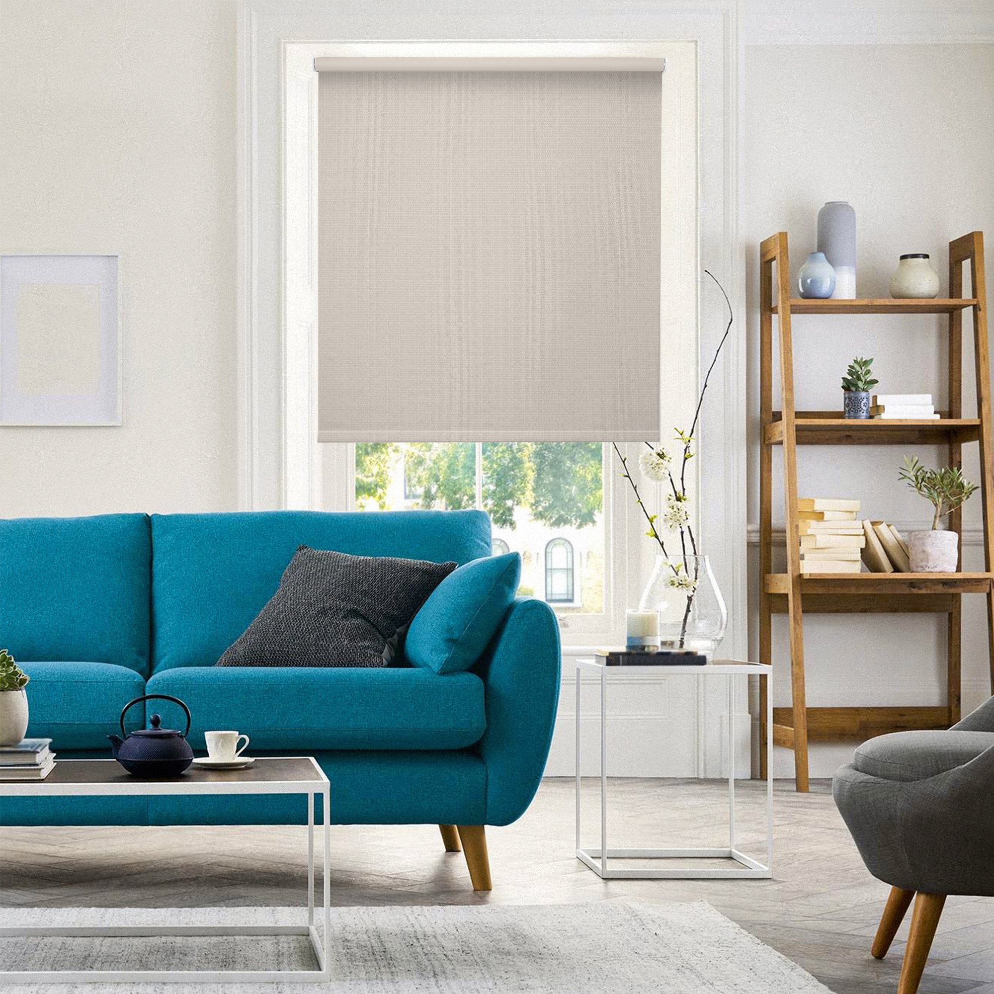 Рулонная штора PRAKTO Dublin с эффектом блэкаут 140×175 см бежевая 82404436 STLM-0026734 - Вид №5