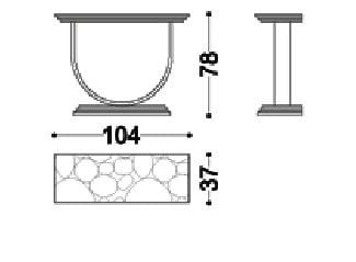 Прямоугольная консоль OPERA CONTEMPORARY IPPOLITO ARCH-00018735 - Вид №4