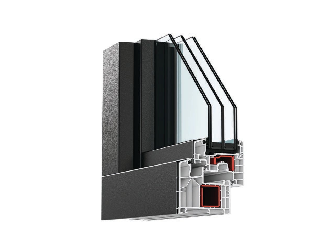 ПВХ/алюминиевые оконные рамы DQG - Diquigiovanni DQG 85 ARCH-00049628