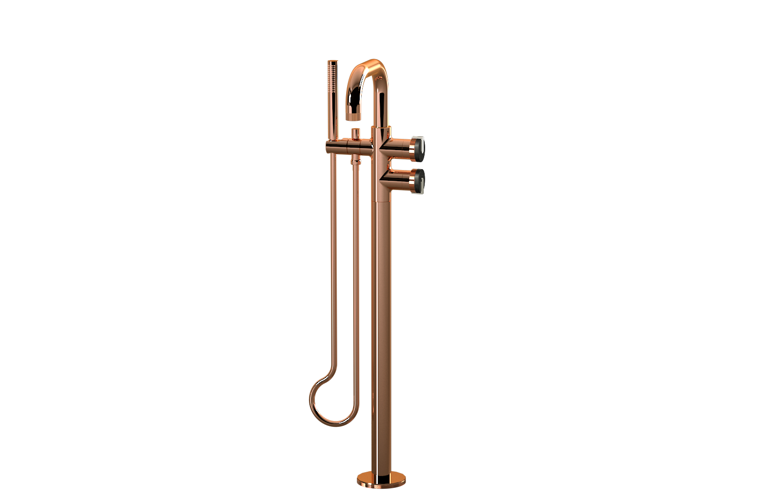 E-11557-R1BOX-L1PC-RG Смеситель напольный отдельностоящий (внешняя часть) GRAFF MOD+