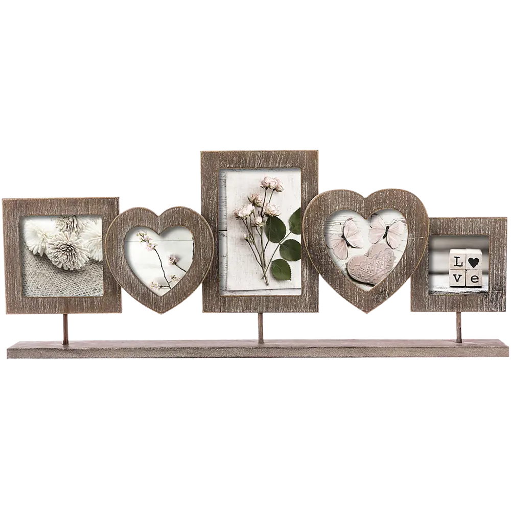 Мультирамка для 5-ти фотографий love h 55.5 см цвет коричневый 82506800 STLM-2052042 Atmosphera 