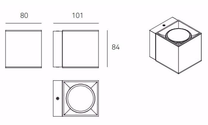 Milan Iluminacion Настенный светильник из алюминия с диммером Dau 4150-6149-6150 - Вид №5