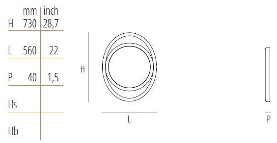 Wiener GTV Design Настенное зеркало из массива дерева в раме sun-id-1480102 - Вид №6