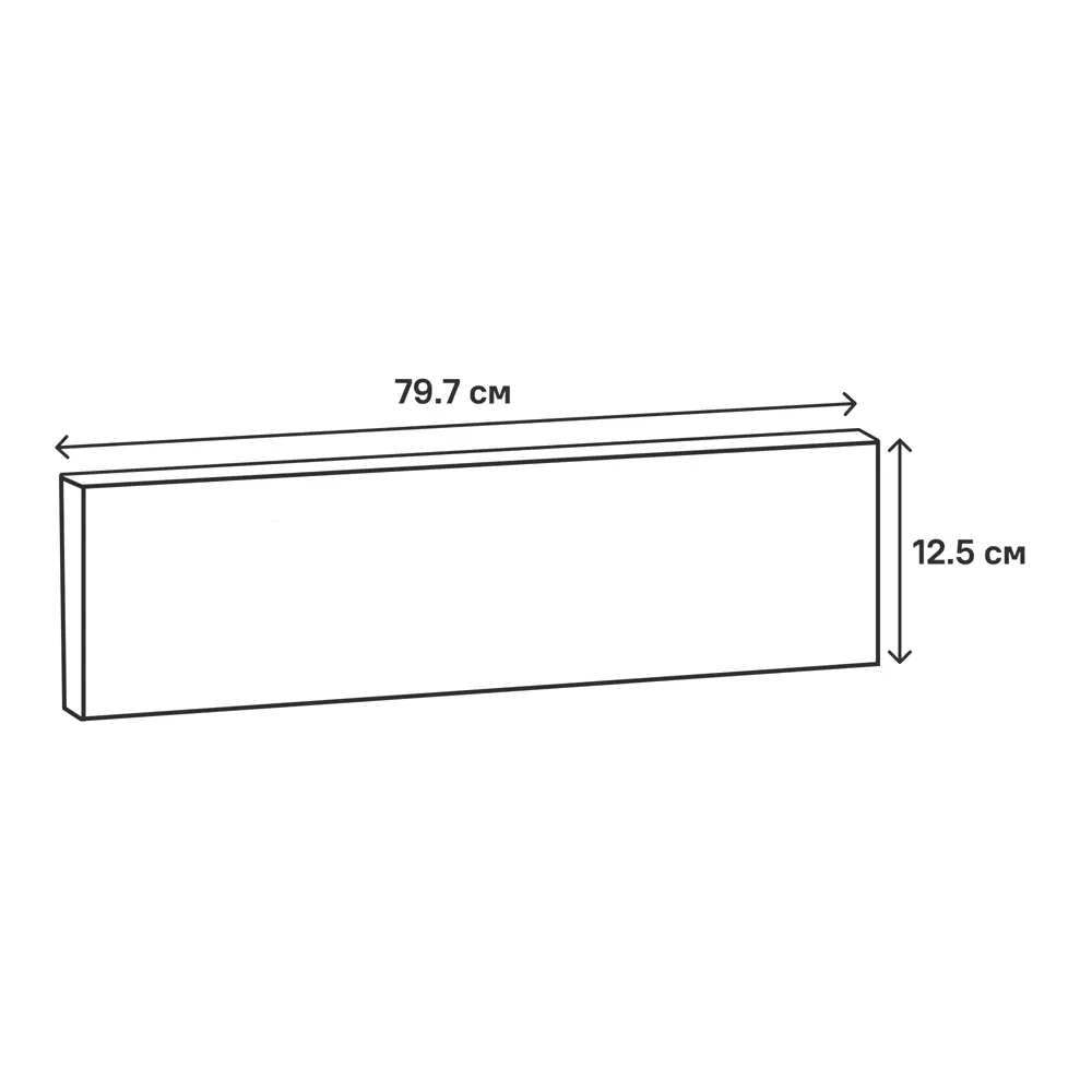 Фасад кухонный Сантьяго Delinia ID 79.7x12.5 см - коричневый ЛДСП 82676483 STLM-0033775 - Вид №14