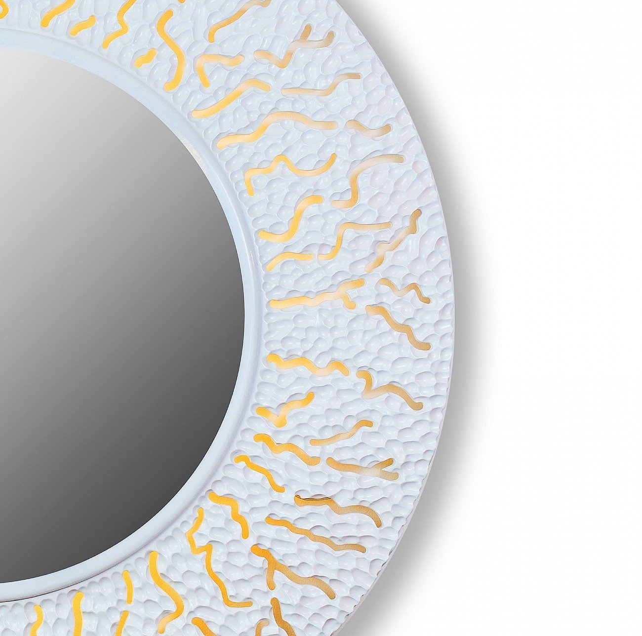 Зеркало круглое настенное белое CORAL IN SHAPE CORAL 00-3860091 Белый - Вид №1