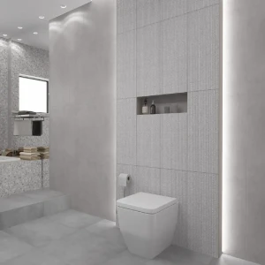 Декор настенный Azori Alba Bianco 25.1x70.9 см матовый цвет белый 85091602 STLM-2192048