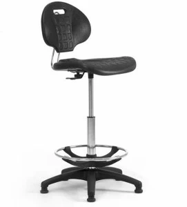 Leyform Регулируемый по высоте офисный стул из полиуретана со спинкой  0803pu