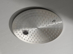 Круглая потолочная душевая головка из нержавеющей стали с 2 струями