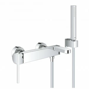 Смеситель для ванны GROHE Plus, настенный монтаж (33547003)