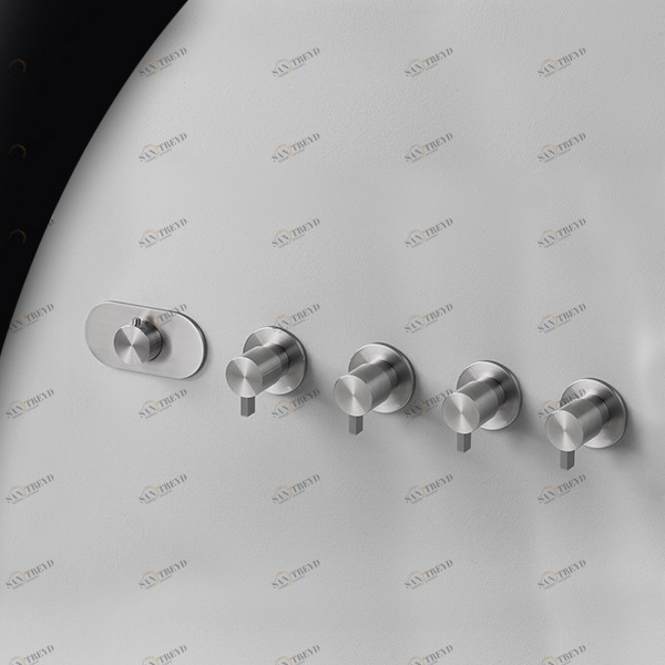 Термостат для душа сталь матовая TOOX Radomonte TXQ57S