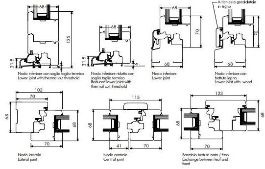 COCIF Распашное окно с терморазрывом из дерева Slim sun-id-1459616 - Вид №1