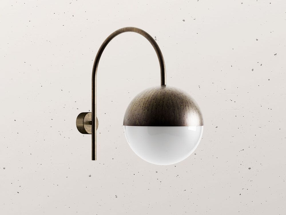 Латунная светодиодная наружная настенная лампа Il Fanale сфера ARCH-00135255