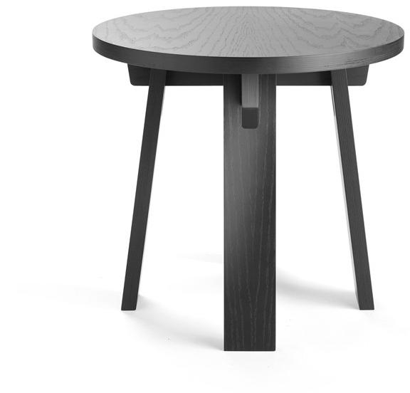 Deadgood Низкий круглый журнальный столик из лакированного ясеня  M1ct m1st  - Вид №1