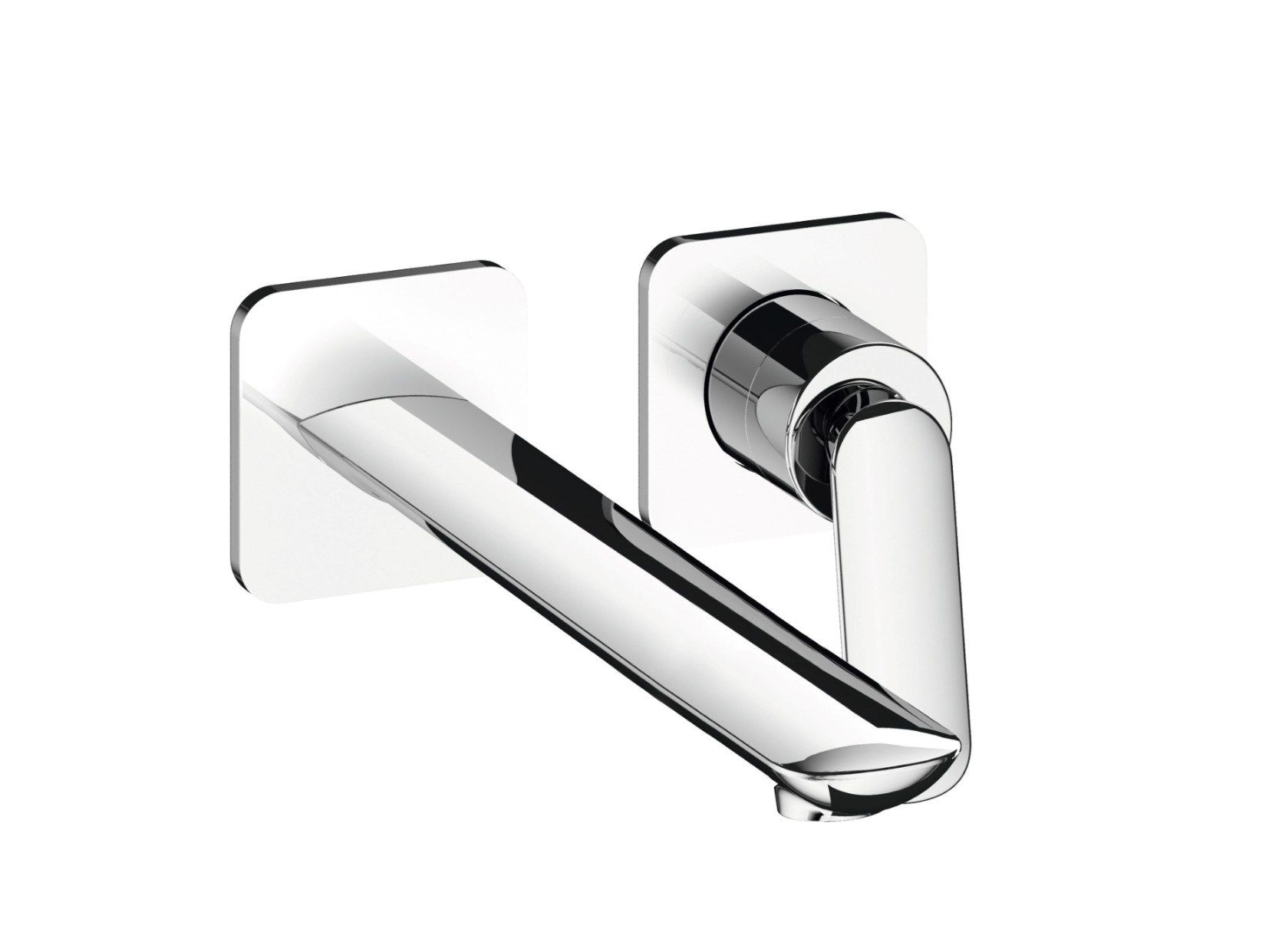 Металлический настенный смеситель для раковины с 2 отверстиями и аэратором CRISTINA Rubinetterie фольга ARCH-00064385 - Вид №1