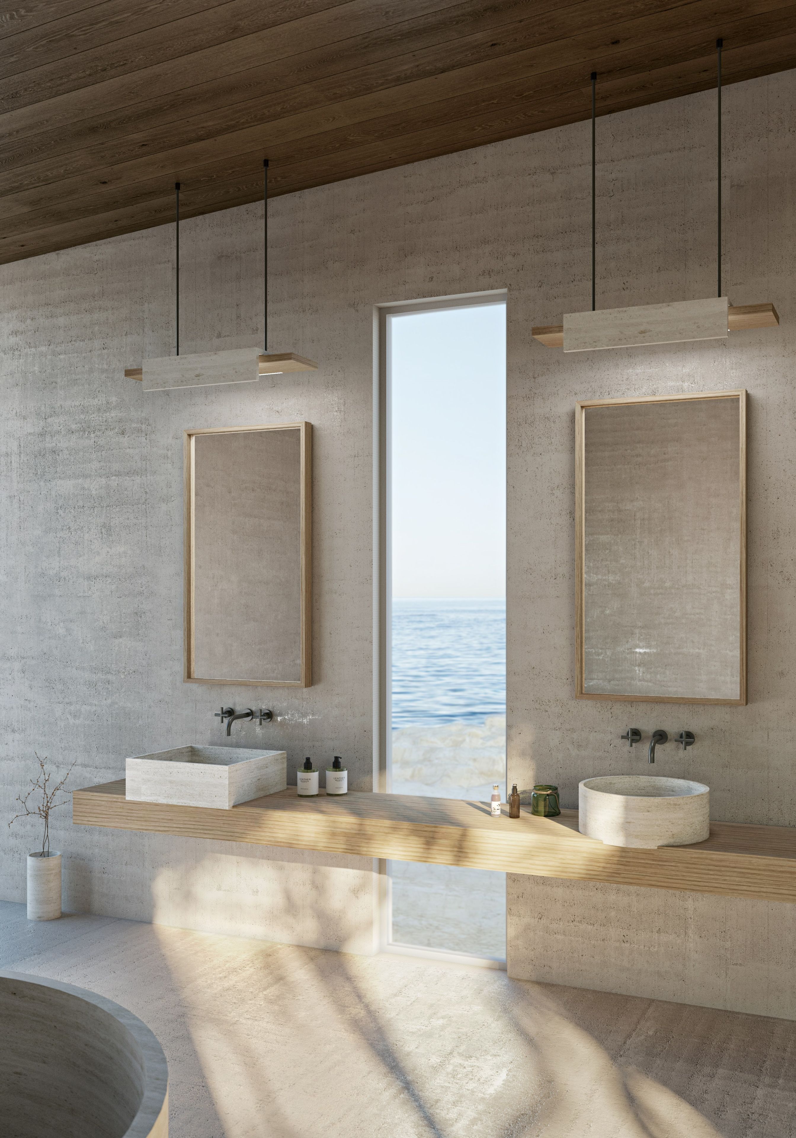 Подвесной светильник из натурального камня Davani Parallel ARCH-00037631 - Вид №2