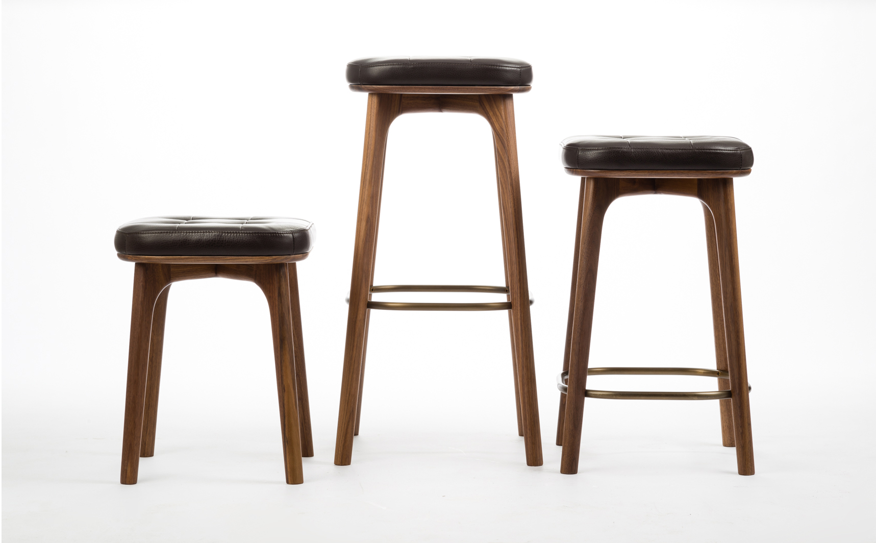 2000000046655 Табурет Utility высота 46 массив ореха LAZY LIFE PARIS  - Вид №5