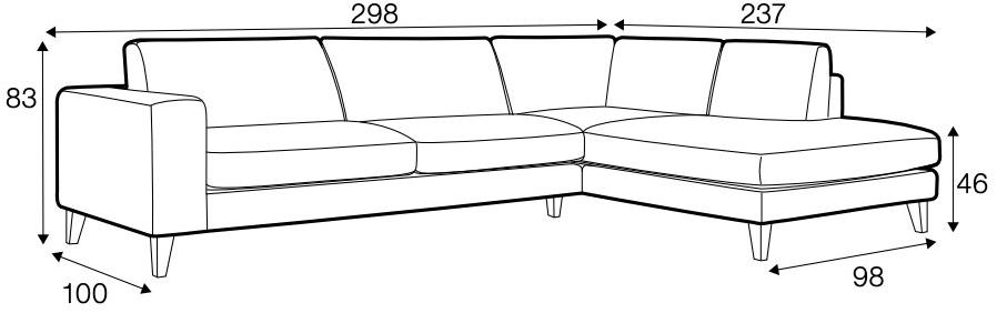 Sits 5-местный модульный угловой диван в ткани sun-id-1500391 - Вид №5