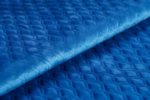 COLORISTICA Ткань мебельная  Микровелюр  Серпантин Синий