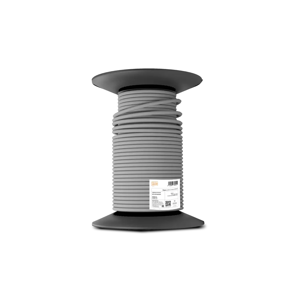 Кабель Партнер-Электро NYM 2x2.5 100 м ГОСТ цвет серый STLM-2044256 - Вид №1