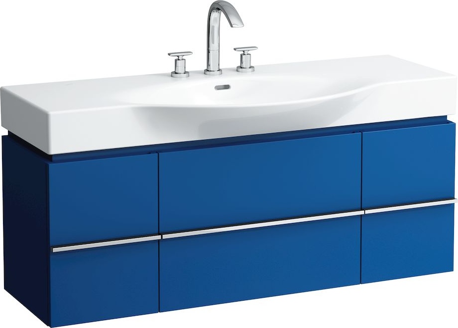 H4013020754631 Шкафчик под раковину, для раковин 811704, 812704, 2 выдвижных ящика с 2 дверцами, 2 стеклянные полки LAUFEN PRO - Вид №17