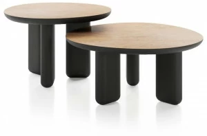 Liu Jo Living Collection Круглый деревянный журнальный столик Ceci est un caillou Cmb t43